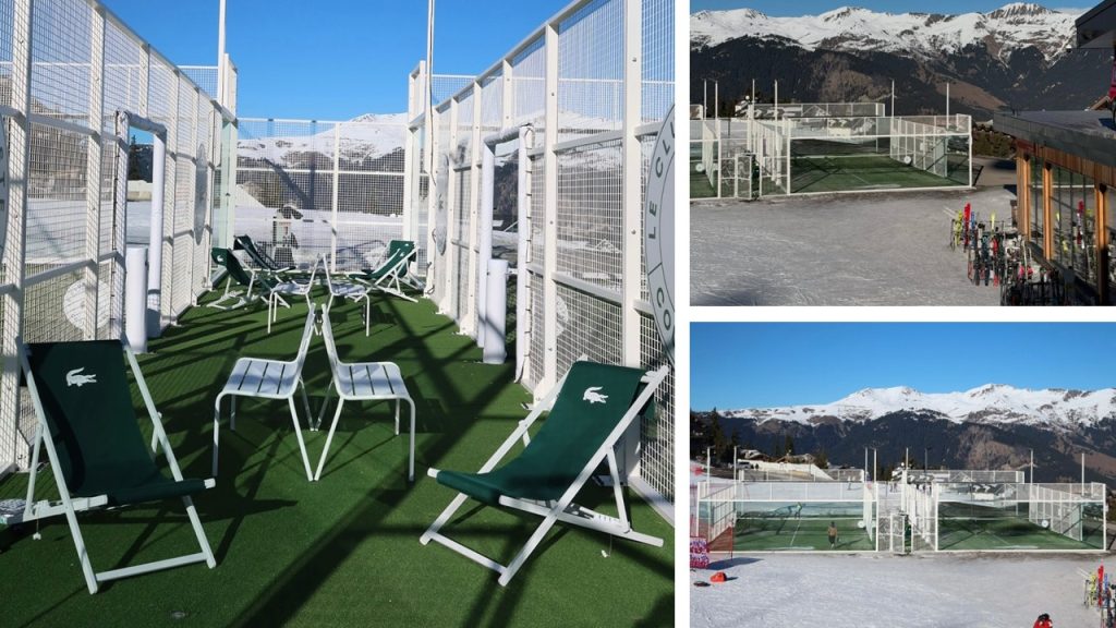 Padel à Courchevel 1850 : deux pistes permanentes au pied des pistes